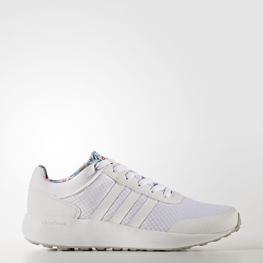 Adidas Cloudfoam Race - αθλητικα παπουτσια γυναικεια - Ασπρα/Ροζ,Μέγεθος: EU 36 – 54 2/3 (114KCTEL)